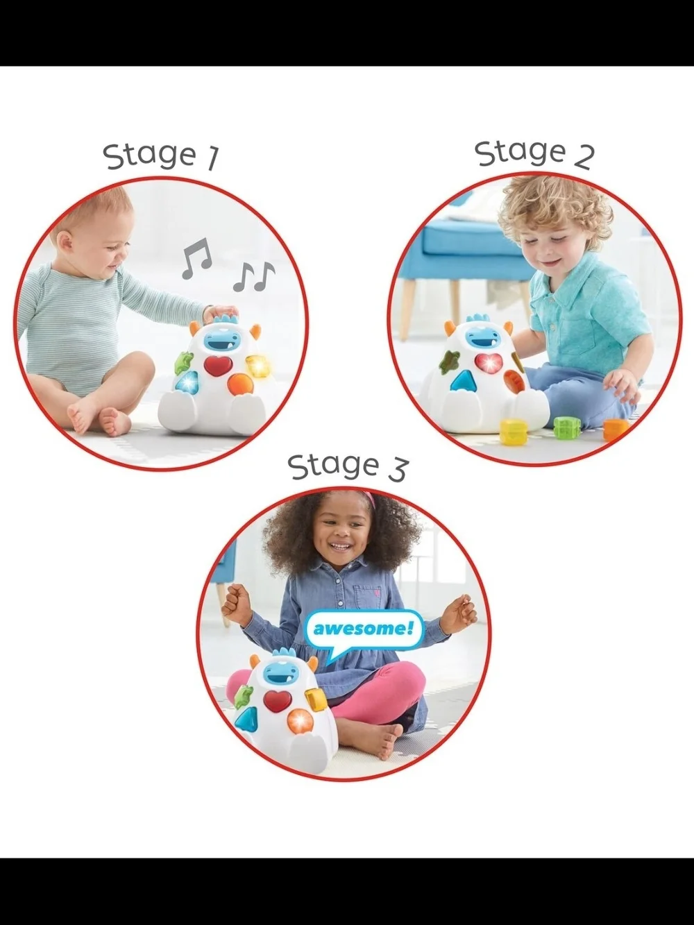 Skip Hop Baby Explore & More Shape Sort & Spin Yeti